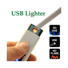 (black,One size)Environmental Protection Usb Lighter Rechargeable