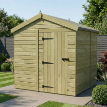 8 x 6 Apex Shed Tanalised (Single Door, No Windows)