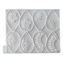 Reusable Silicone Pendant Mold Hollow Earrings Moulds Silicone Pendant Moulds Handmade Jewelry Making Accessories
