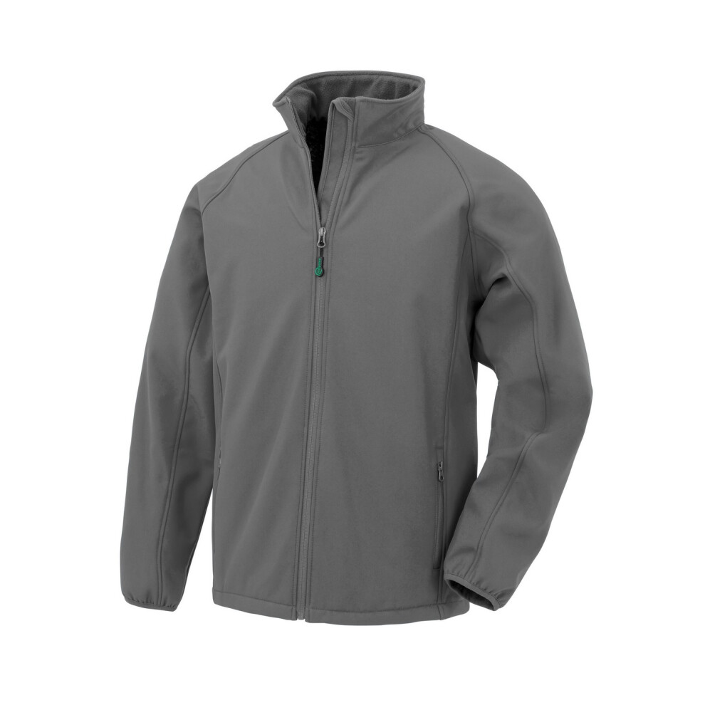 Result (7-8 Years, Grey) Childrens/Kids Double Layered Recycled Soft Shell Jacket