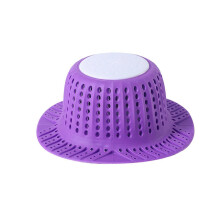 Efficient Bathtubs Drain Stoppers Prevents Clogs and Keep Tub Clean Easy Installation Without Tool Silicone Bathroom Style Purple