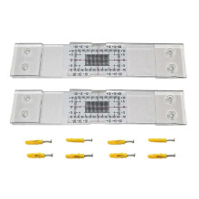 2/4Pcs Crack Monitoring Record, Standard Tell-Tale Crack Monitor for the Standard and Corner Tell-Tale Acrylic