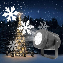 Christmas Snowflake Projector Lights Rotating Christmas Projector Light Outdoor Indoor, Ip65 Weather