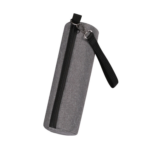Borsa Termica Cilindrica per Lattine, Raffreddatore Termico per Birra, Bevande e Bibite Grey