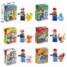 16Pcs Pokemon Mini Figures Building Blocks Toy