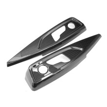 Car Carbon Fiber Seats Side Adjustment Button Frame Cover Trim Interior Accessories for- Q5 FY Q5L 2018-2020