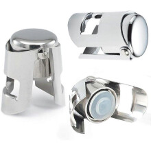 Sparkling Wine Bottle Stopper Premium Dark Stainless Steel Champagne Stopper Creates A Vacuum
