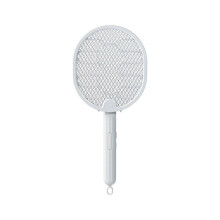 Zapper Mosquito Swatter Anti Mosquito Killer Lamp Repellent-Fly Racket Rechargeable Adjustable Electric Kills Fly Racket  White