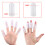 5 stk. silikone fingerærmer White 2