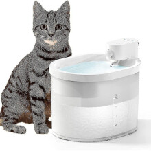 Cat Water Fountain Cordless Battery Powered Cat Water Fountain Automatic Water Fountain for Cats Sup