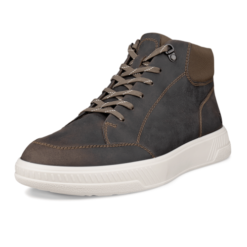 Ecco (11.5 UK (46EU), Dark Clay) ECCO Mens Move Leather Ankle Boots