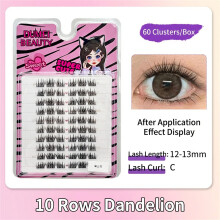 10 Rows Dandelion Lashes, Lightweight & Natural