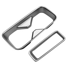 Auto Matte Silver Center Console Water Cup Holder Decoration Cover Trim Stickers for HRV HR-V Vezel 2021 2022