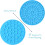 2pcs Dog Licking Mat Silicone Slow Feeder Powerful Pet Bath Distraction Device - Blue, Red 2