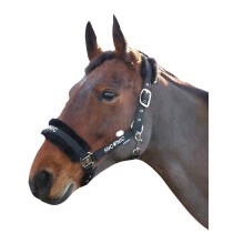 (Cob, Black) HYCONIC Faux Fur Horse Lead Rope