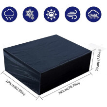 200 x 160 x 70cm Outdoor Furniture Cover - Waterproof Rectangular Outdoor Furniture Cover