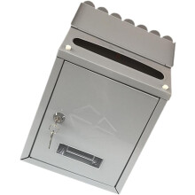 Vintage, zárható, falra szerelhető postaláda masszív bádoglemezből, megfelelő kapacitással