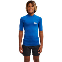 (16 Yrs, Monaco Blue) Quiksilver Kids Everyday Short Sleeve UPF 50 Swimming Surfing Rash Vest Top