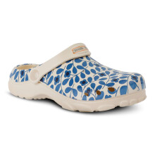 (12K, Jasmin Flower Blue) Regatta Kids Orla Kiely Clog Slides