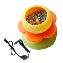 Bead Threading Device Electric Beader Efficient Craftwork Tool Craft Bead Needle Sewing Bead Hand Tool for Hand-Making Orange