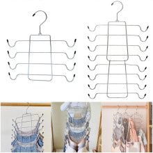 Multi Layer Metal Closet Hanger Heavy Duty Strong Load Capacity Hook Ideal for Bras Swimwear Clothes Storage Multicolor