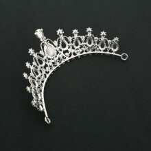 (White) Sparkling Rhinestone Princess Crown Headband for Cosplay