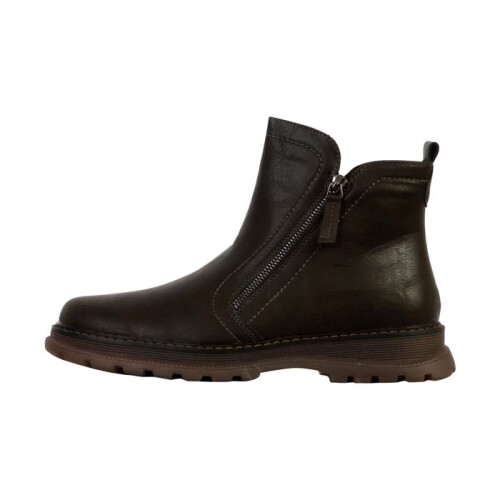 Bottines à Zip The Divine Factory - Kaki