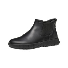 Bottines femme - GEOX - Flextride Plus - Cuir - Noir - Talon plat