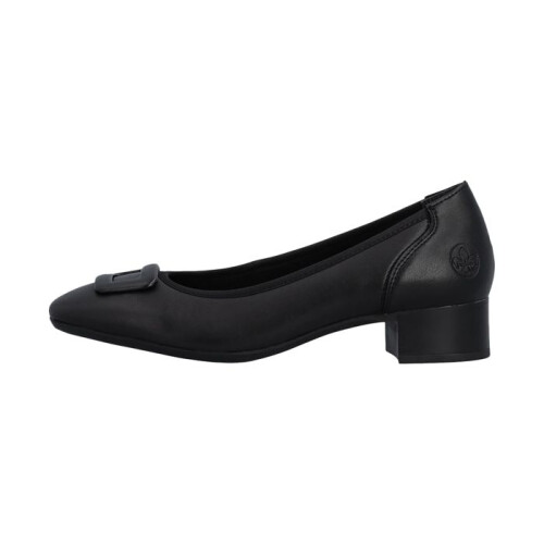 Rieker Ballerine à Talon Cuir Rieker - Noir