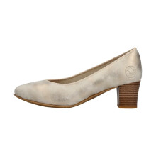 Ballerine A Talon Cuir Rieker Lagro - Argent-Platine