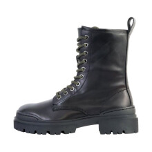 Bottines Cuir Emilie Karston Mauve - Noir