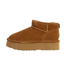 Bottines Cuir Natural World - Camel