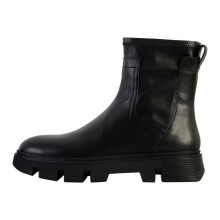 Bottines femme - GEOX - Vilde Lea - Cuir - Noir - Talon plat