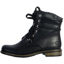 Bottine à Lacets - RIEKER - Kaduna - Noir - Synthétique - Hauteur tige 14 cm