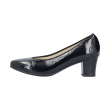 Ballerine A Talon Cuir Rieker Lagro - Noir