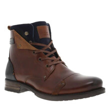 Bottines cuir talon plat