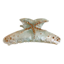 Elegant Hair Clip Rhinestones Claw Clip Banana Clip NonSlip Jaw Clip Girl Daily Use Hair Claw Clip for Thick Fine Hair light green