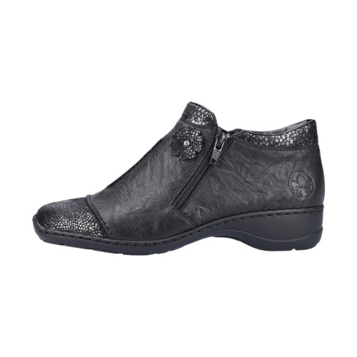 Rieker Boot Cuir Rieker Flowerrido - Noir