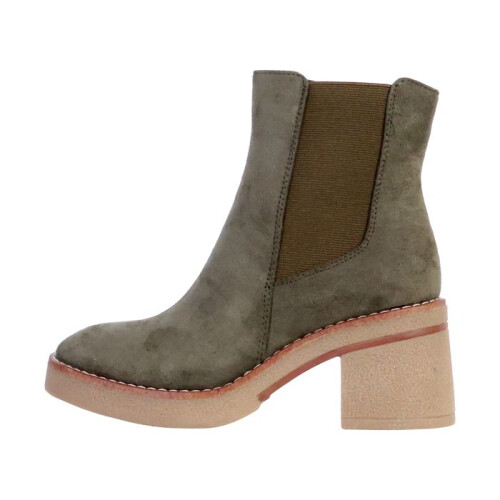 Bottines à Zip The Divine Factory - Kaki