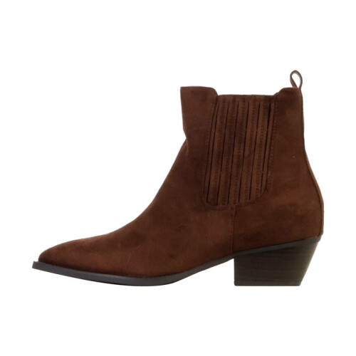 Bottines - SUPER MODE - LBS - Marron - Fermeture zip - Talon bloc