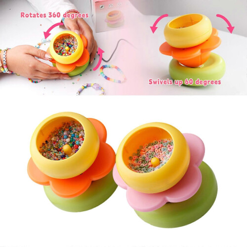 Bead Threading Device Electric Beader Efficient Craftwork Tool Craft Bead Needle Sewing Bead Hand Tool for Hand-Making  Orange 1