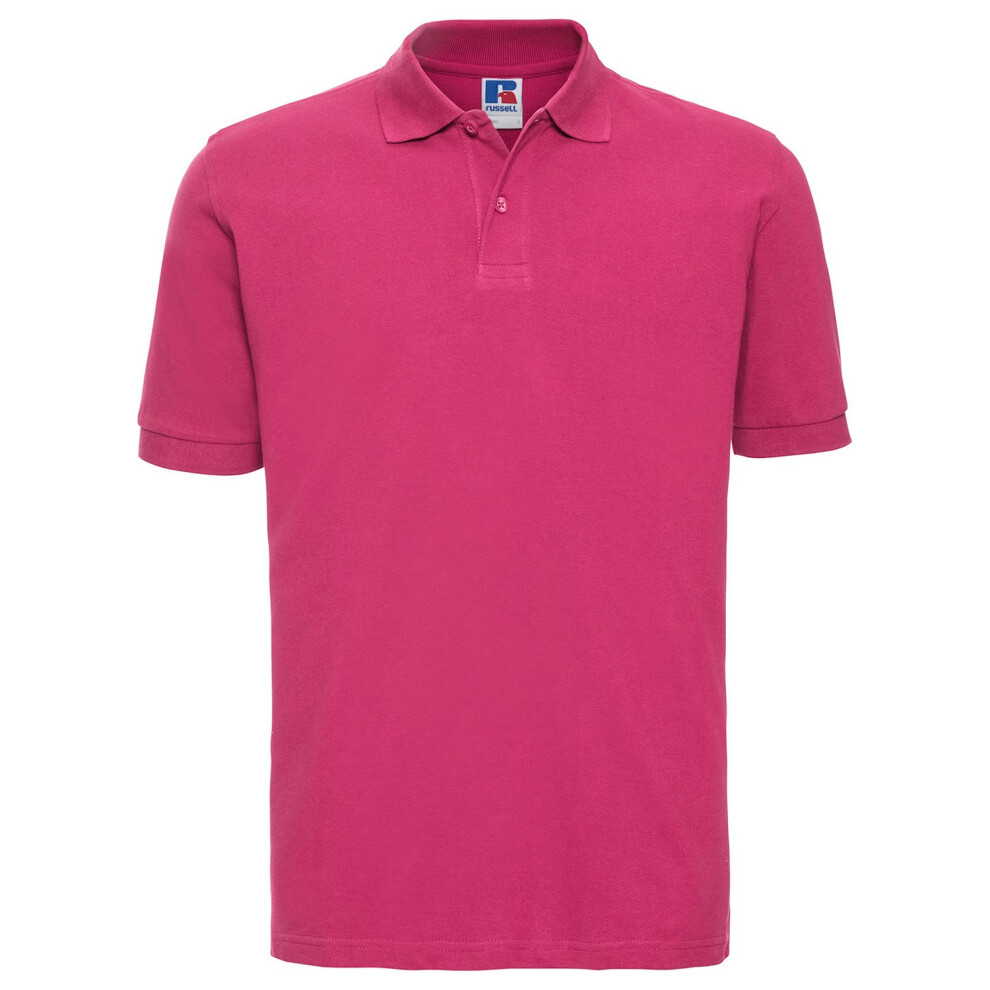 Russell (Xxl, Fuchsia) Mens Classic Cotton Pique Polo Shirt