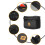 (Black) Waterproof Bike Handlebar Bag w/ Strap 2