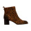 Bottines à Talon Cuir Emilie Karston Aurelie - Léopard 2
