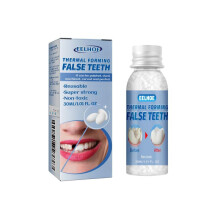 EELHOE Moldable Denture Teeth Gums 30ml Temporary Missing Tooth Filler Hollywood FX Makeup Dental Emergency Kit