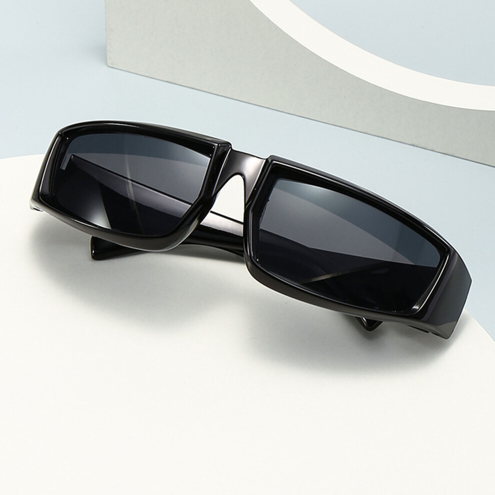 Creation-3C (Gloss Black Frame Black Gray Piece) Uv400 Vintage Sunglasses For Men & Women