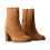 Bottines à Talon Cuir Findlay - Camel 5