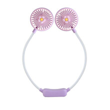 Summer Portable Neck Fan Outdoor Camping Foldable Mini Fan Rechargeable USB Fan for Students Children