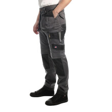 (38R, Grey) Lee Cooper Mens Stretch Knee Pad Cargo Trousers