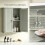 Homcom HOMCOM Bathroom Cabinet with Adjustable Shelf, Light Green 7